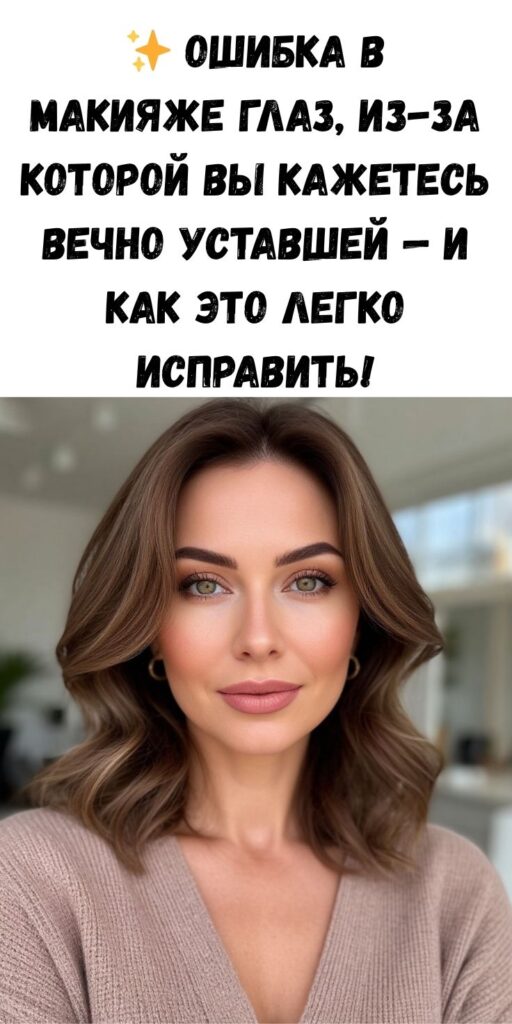 ✨ Ошибка в макияже глаз, из-за которой вы кажетесь вечно уставшей &mdash; и как это легко исправить!