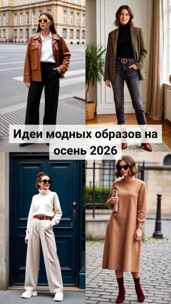 Идеи модных образов на осень 2026: стильные городские сочетания, которые хочется повторить