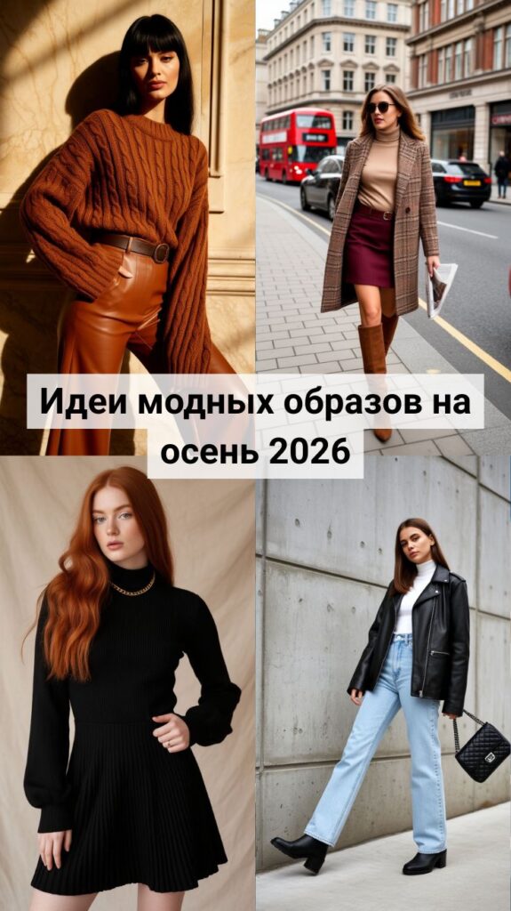 Идеи модных образов на осень 2026: стильные городские сочетания, которые хочется повторить