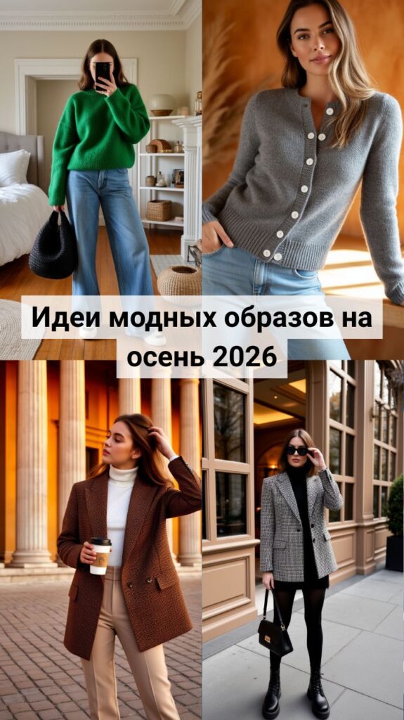 Идеи модных образов на осень 2026: стильные городские сочетания, которые хочется повторить