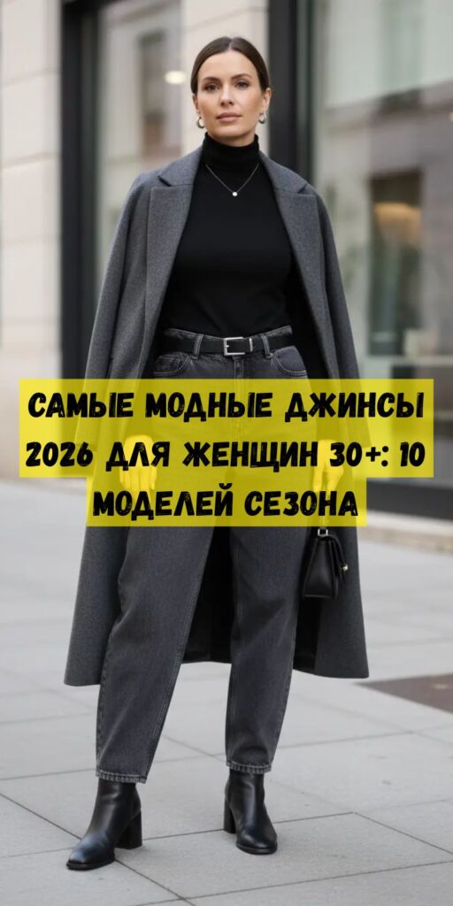 Самые модные джинсы 2026 для женщин 30+: 10 моделей сезона