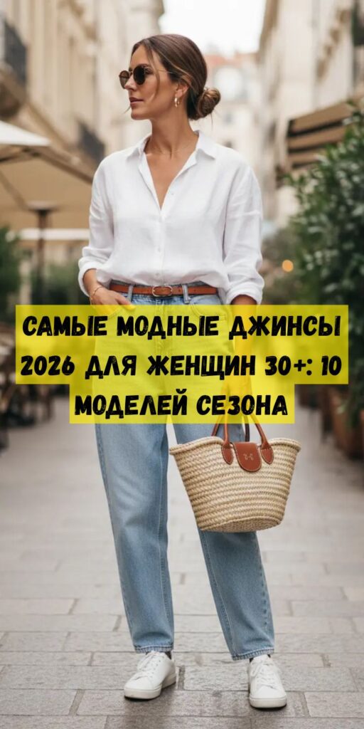 Самые модные джинсы 2026 для женщин 30+: 10 моделей сезона