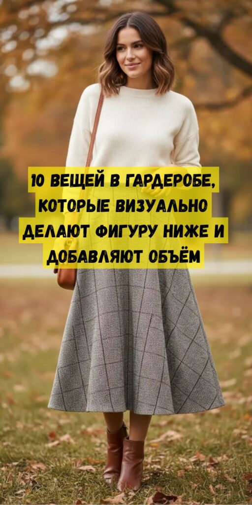 10 вещей в гардеробе, которые визуально делают фигуру ниже и добавляют объём